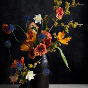 Black Vase Arrangement
