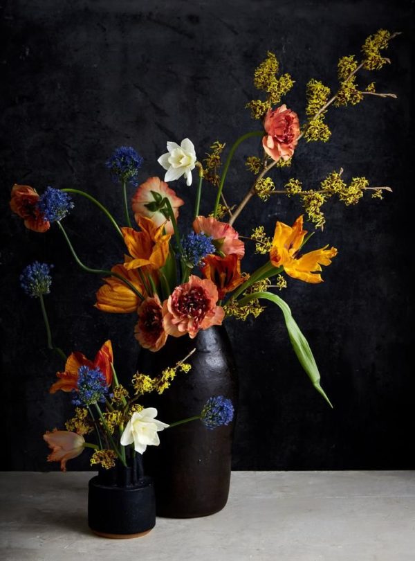 Black Vase Arrangement